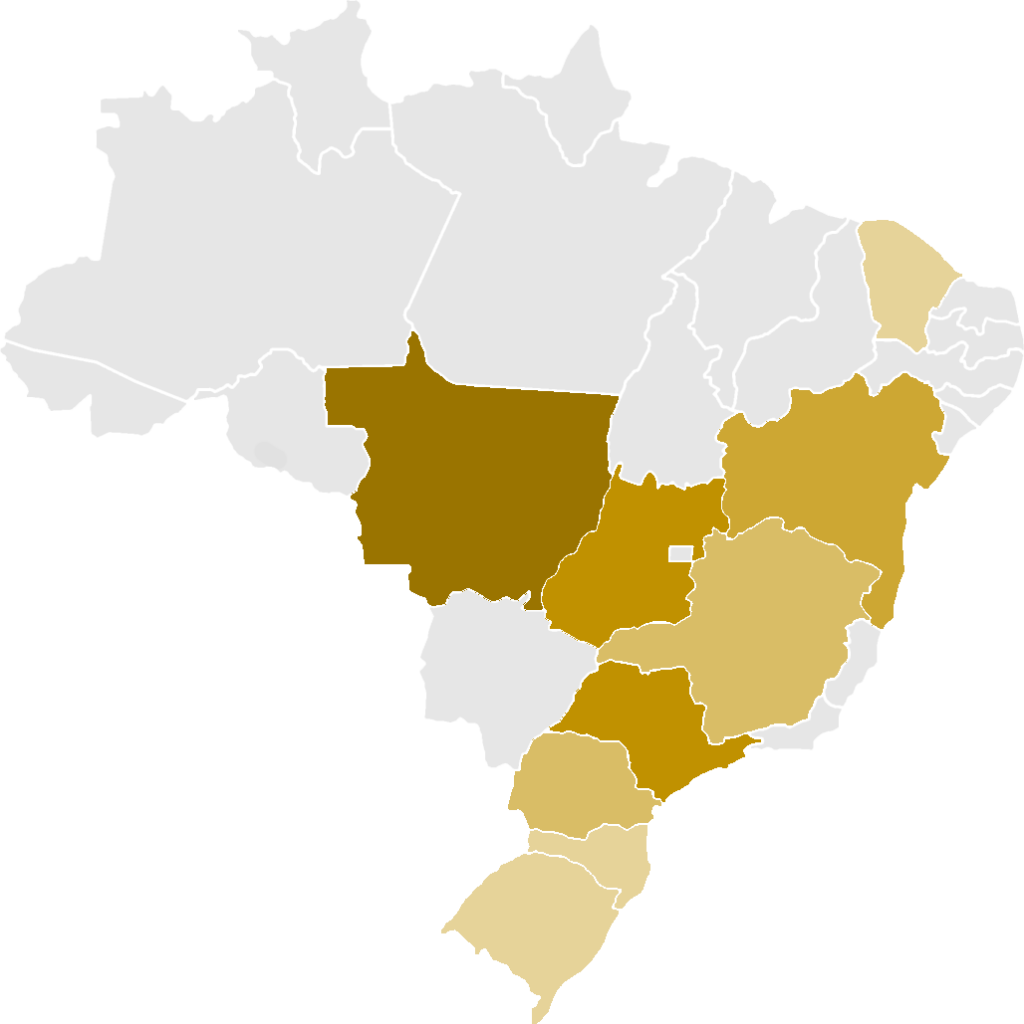 Mapa de calor atuação collab